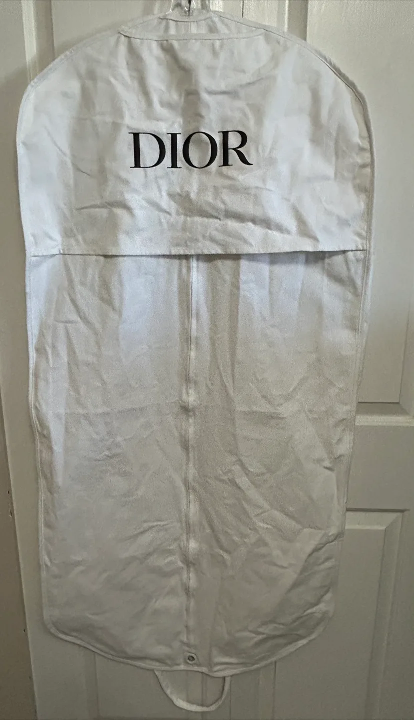 Authentic Dior White Garment Bag thumbnail