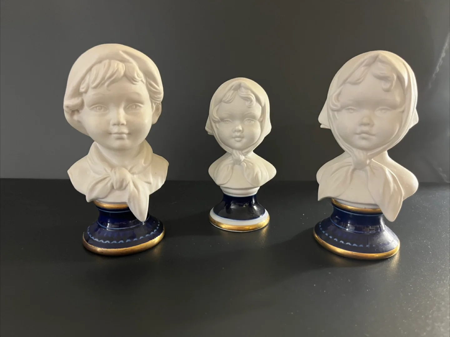 Price for ALL - Vintage Ceramic Bust Figurines thumbnail