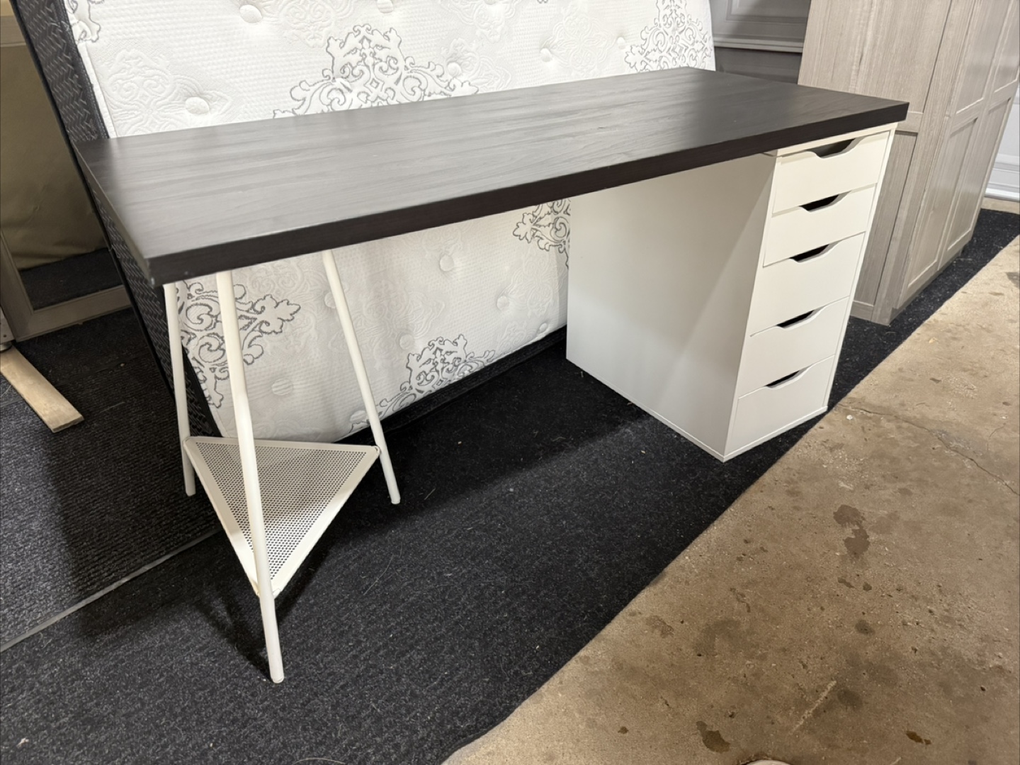 IKEA Alex Desk with Drawer Unit