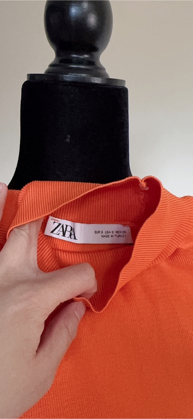 Zara Orange Top - photo 3