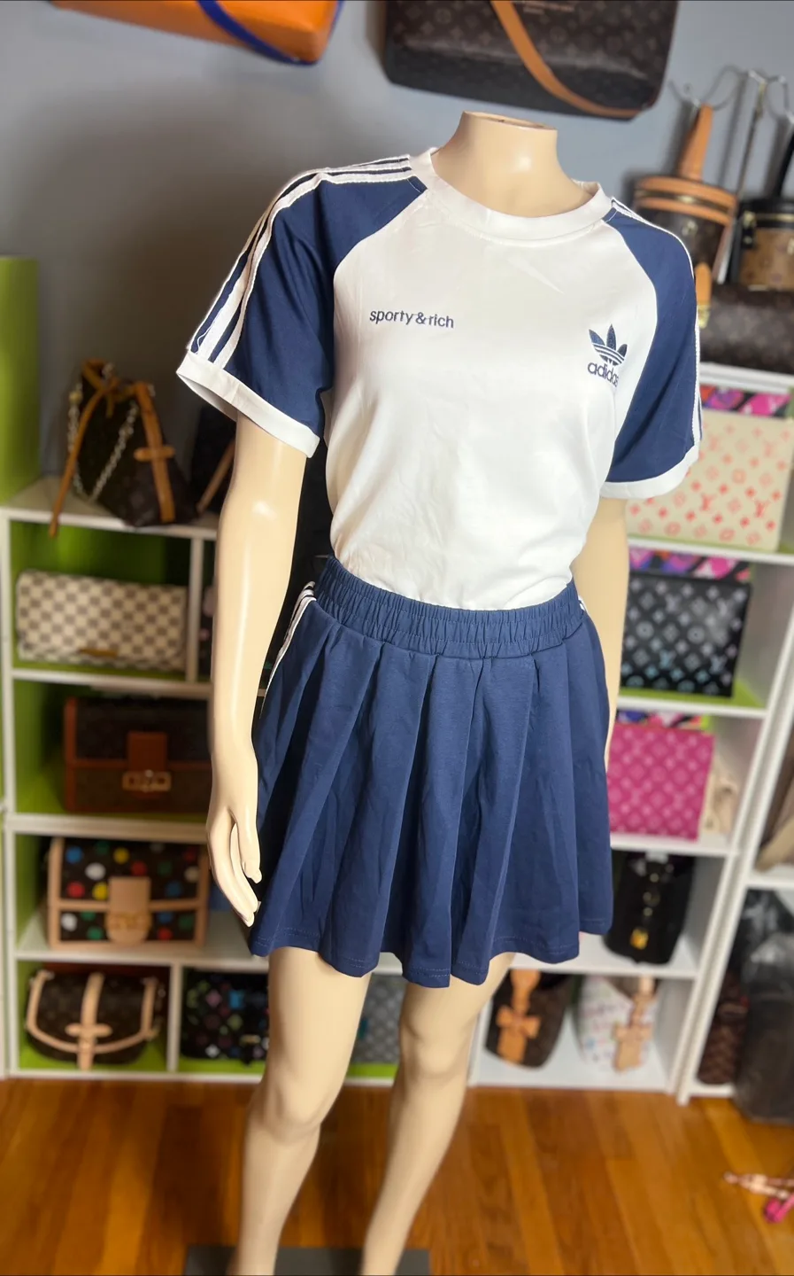 Adidas Sporty & Rich Beige Skirt Set thumbnail