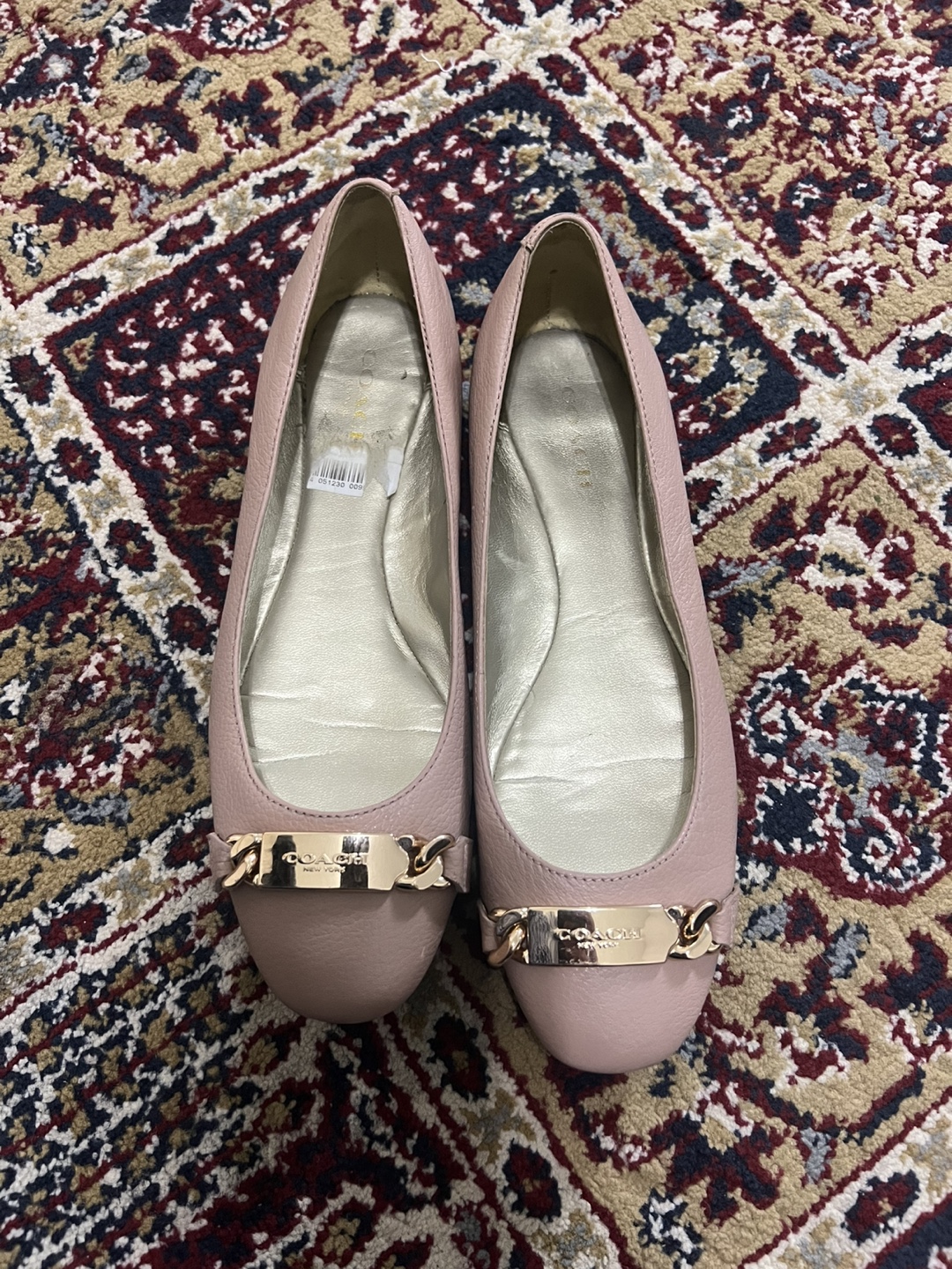 Coach Ballet Flats, Size 7.5, Pink