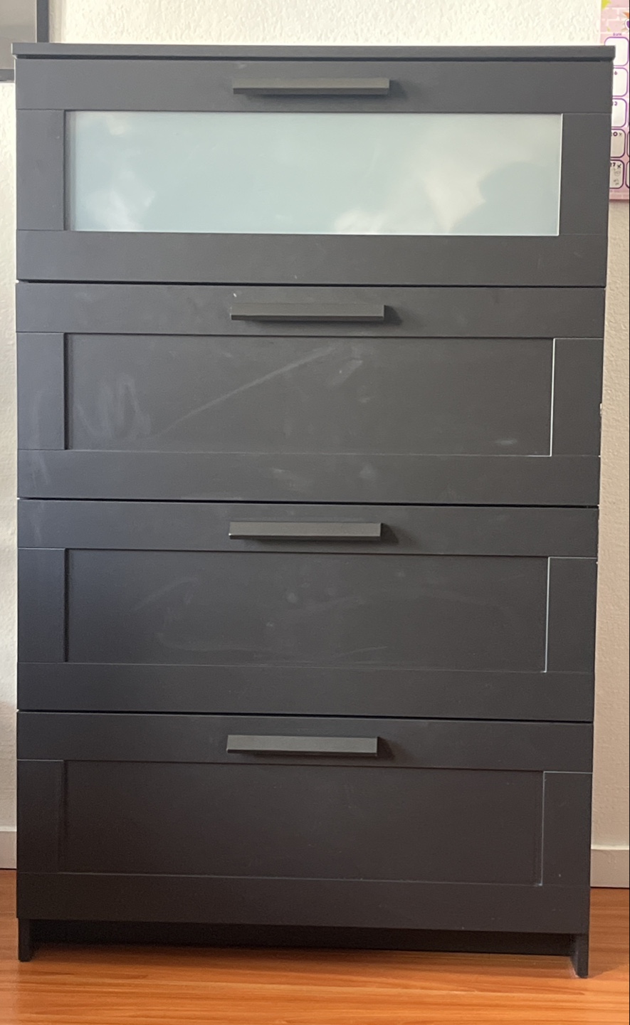 IKEA Hemnes 5-Drawer Chest - Grey
