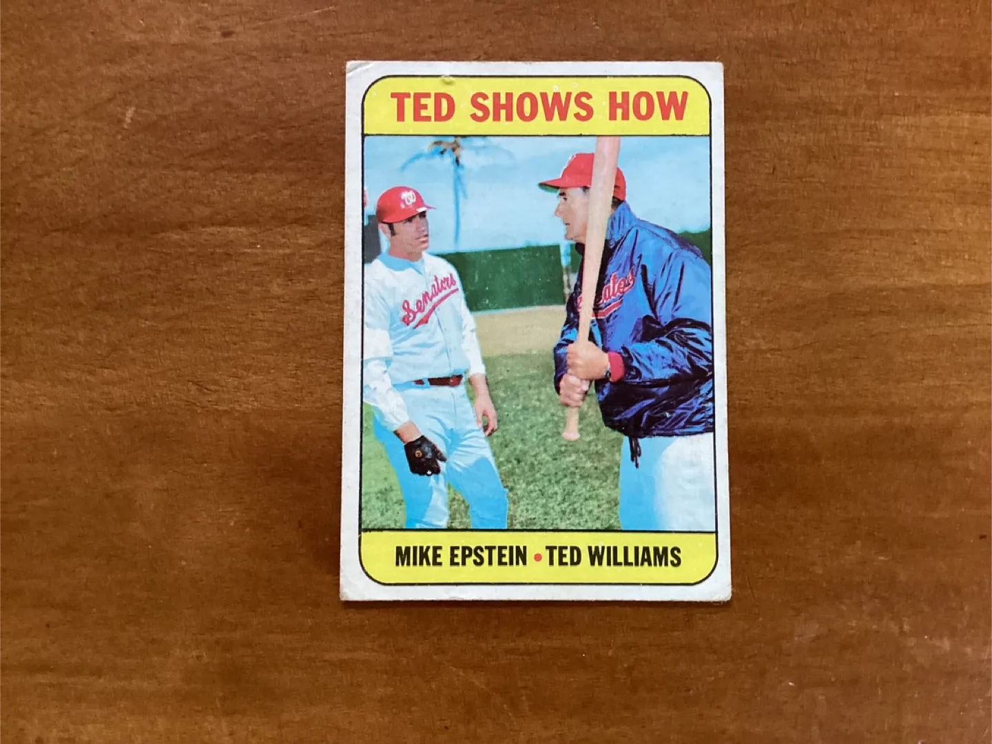1969 TOPPS “TED SHOWS HOW” TED WILLIAMS & MIKE EPSTEIN Card 539 image indicator(3)