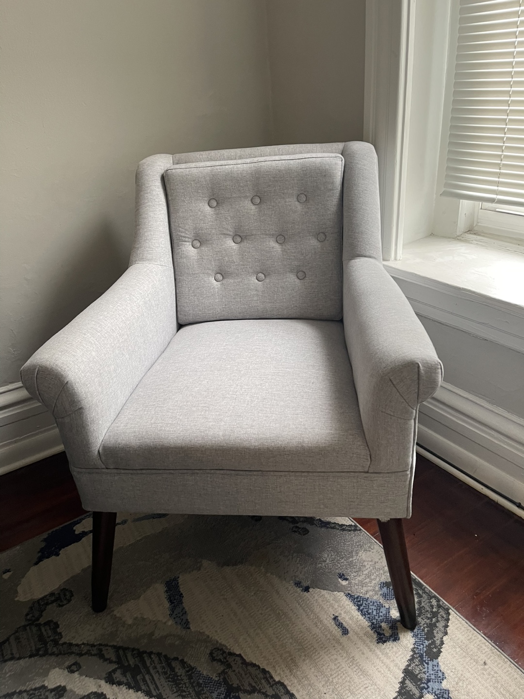 Arm Chair - Light Gray - photo 2
