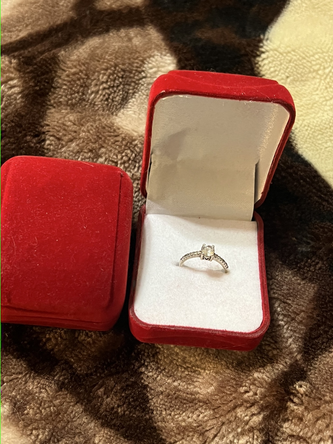 Ring with Red Box