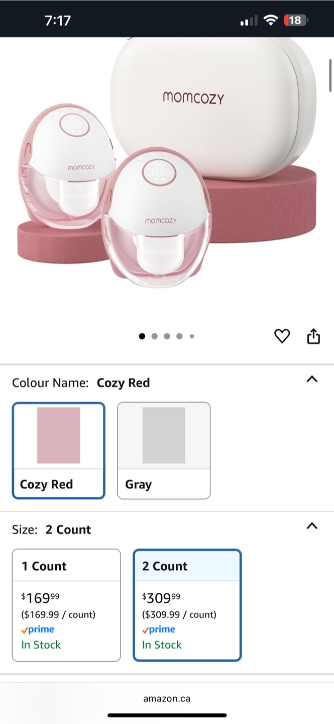 Momcozy Mobile Style Hands-Free Breast Pumps (2 Count) - photo 2