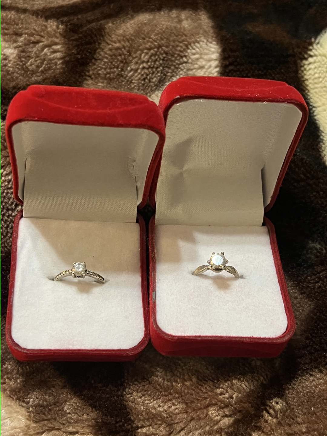 Diamond Ring with Red Box