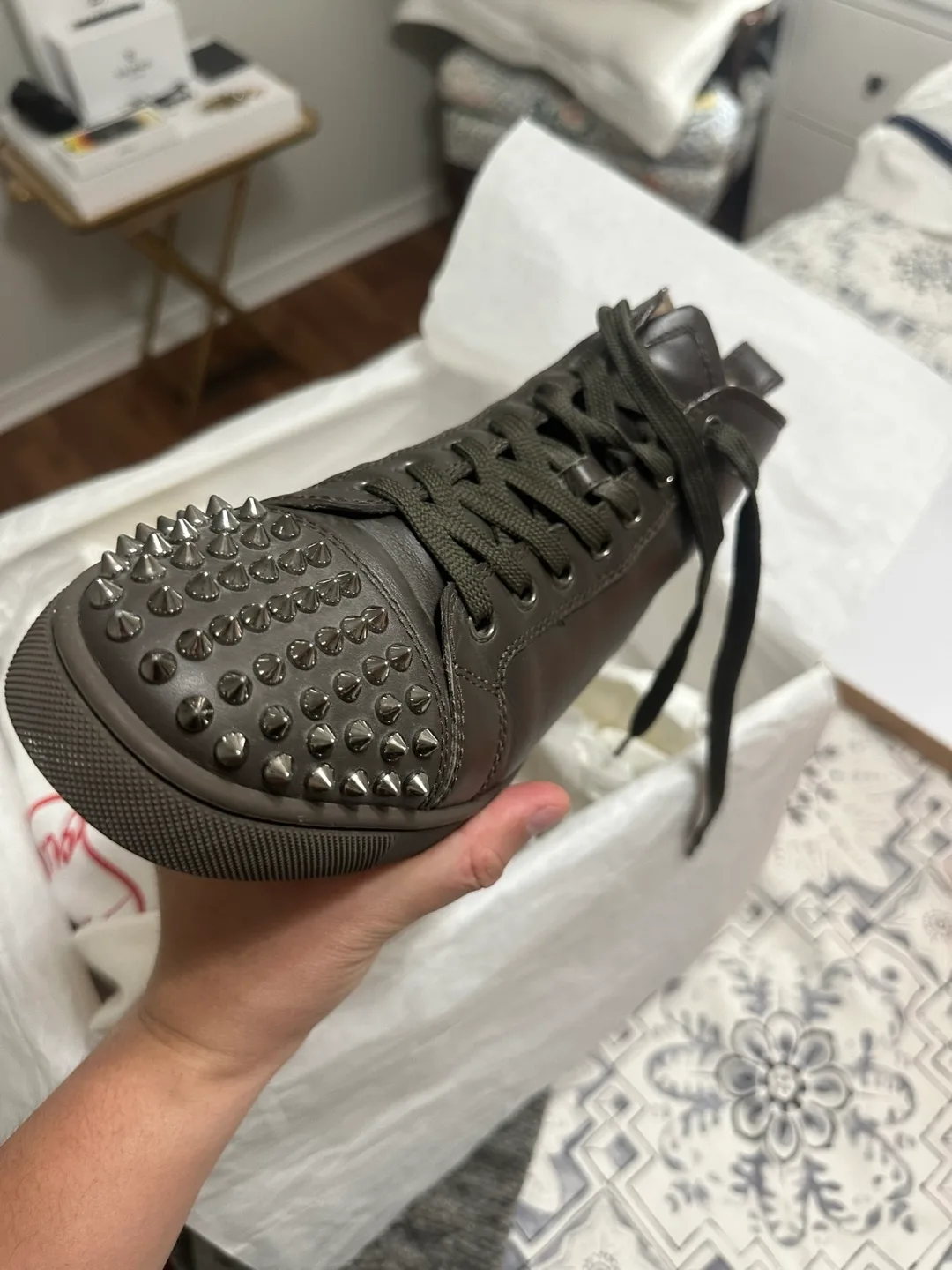 Christian Louboutin Spike High-Top Sneakers image indicator(2)