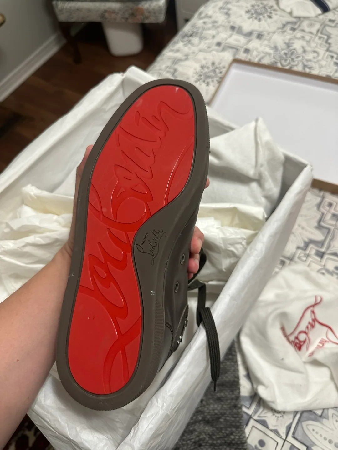 Christian Louboutin Spike High-Top Sneakers image indicator(4)