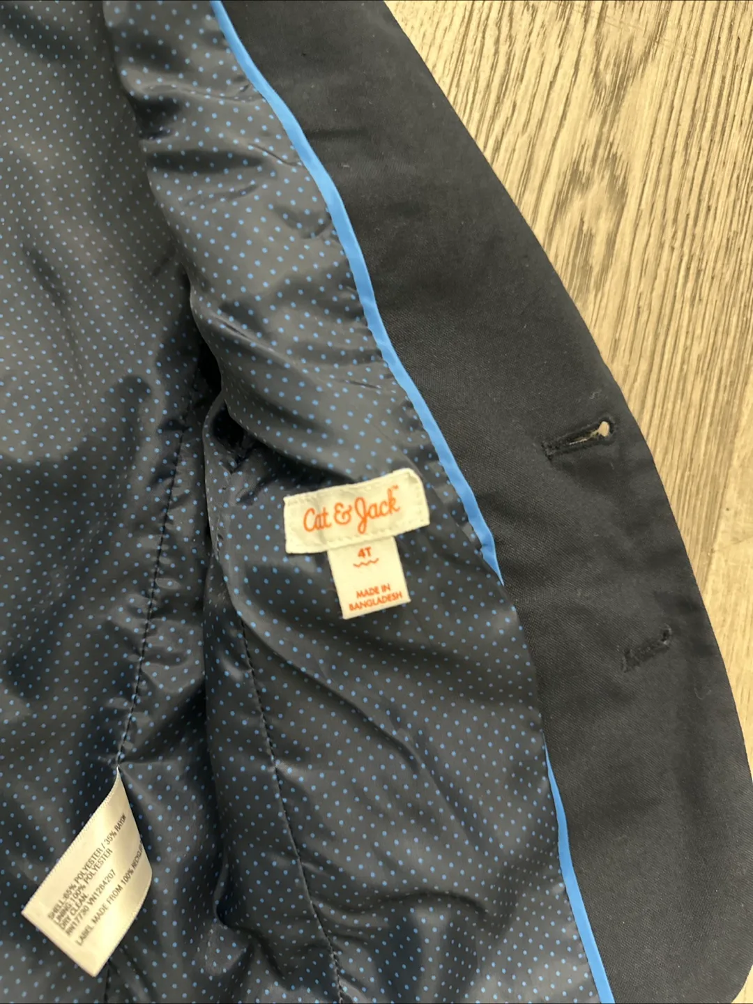 Cat & Jack Boys 4T Navy Blue Suit image indicator(3)