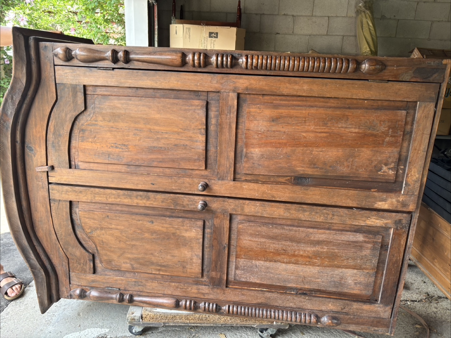 Guatemalan Vintage Wooden Armoire