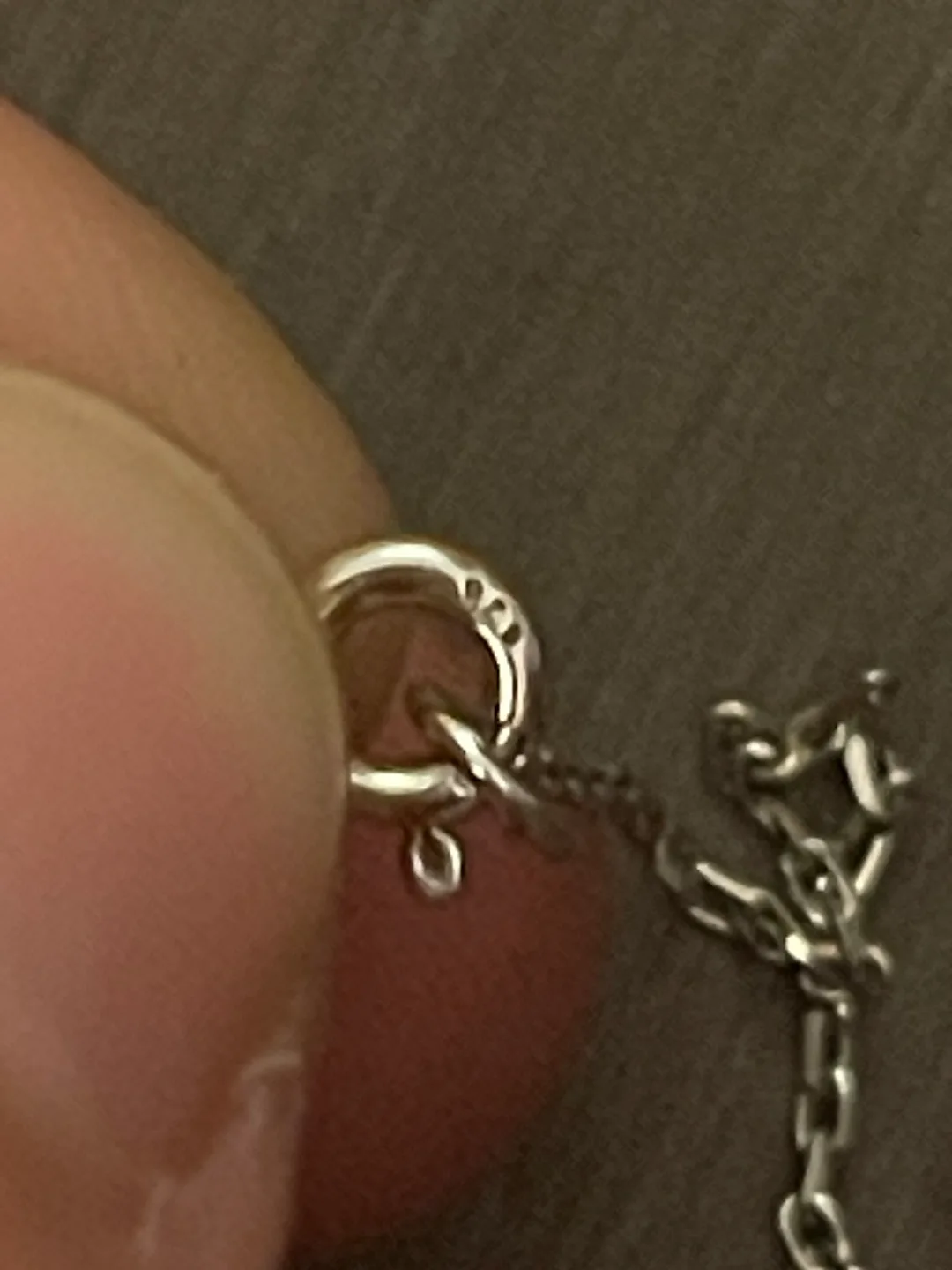 Pure Silver (925)Necklace with Ruby Pendant image indicator(5)