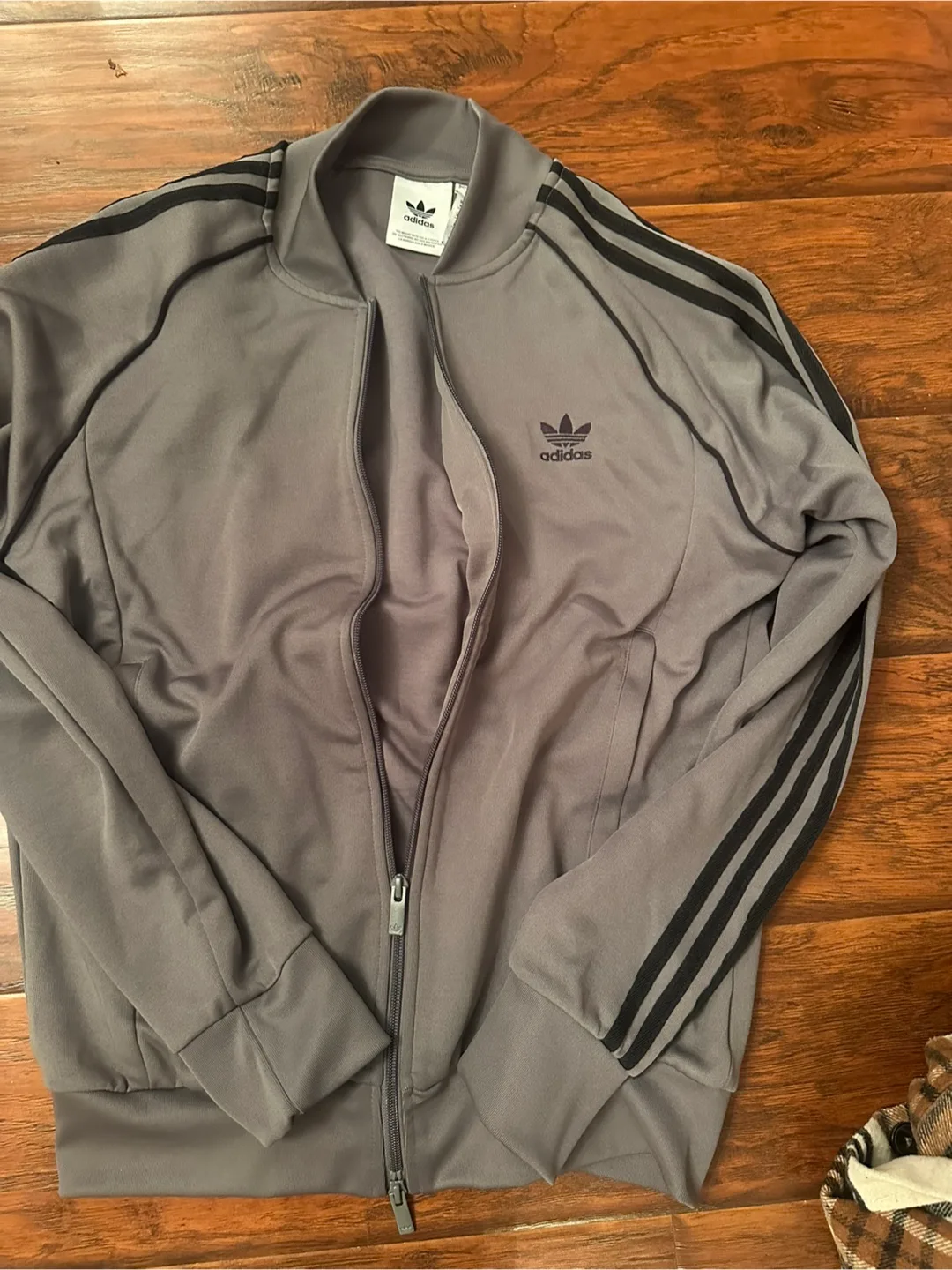 Adidas Track Jacket Grey thumbnail