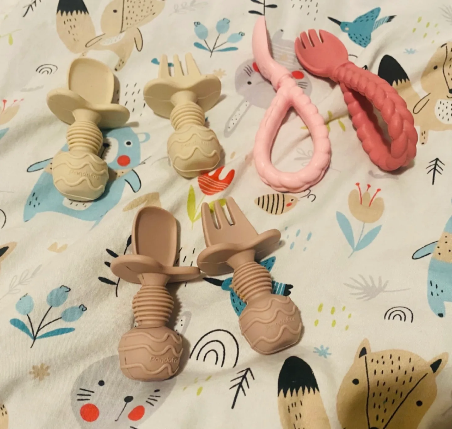 PandaEar Baby Weaning Spoons & Forks Set thumbnail
