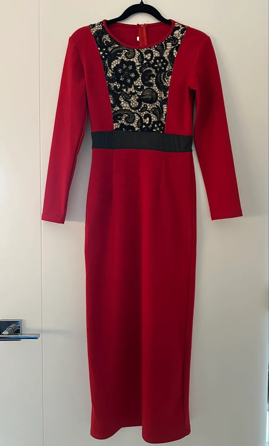 Red Long bodycon Dress thumbnail