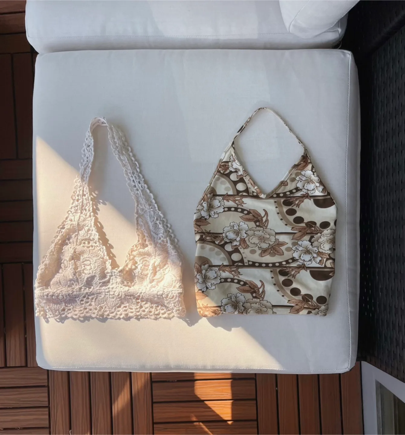 Two Halter Tops-Size S thumbnail