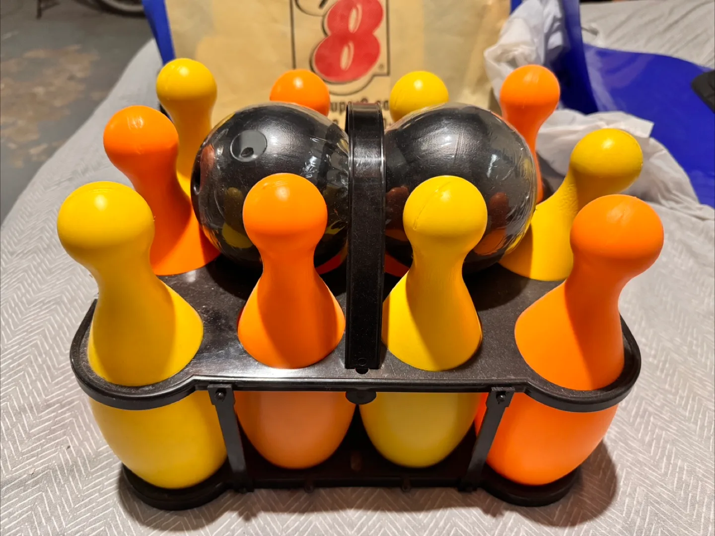 Kids Bowling Set with 2 Balls & 12 Pins thumbnail
