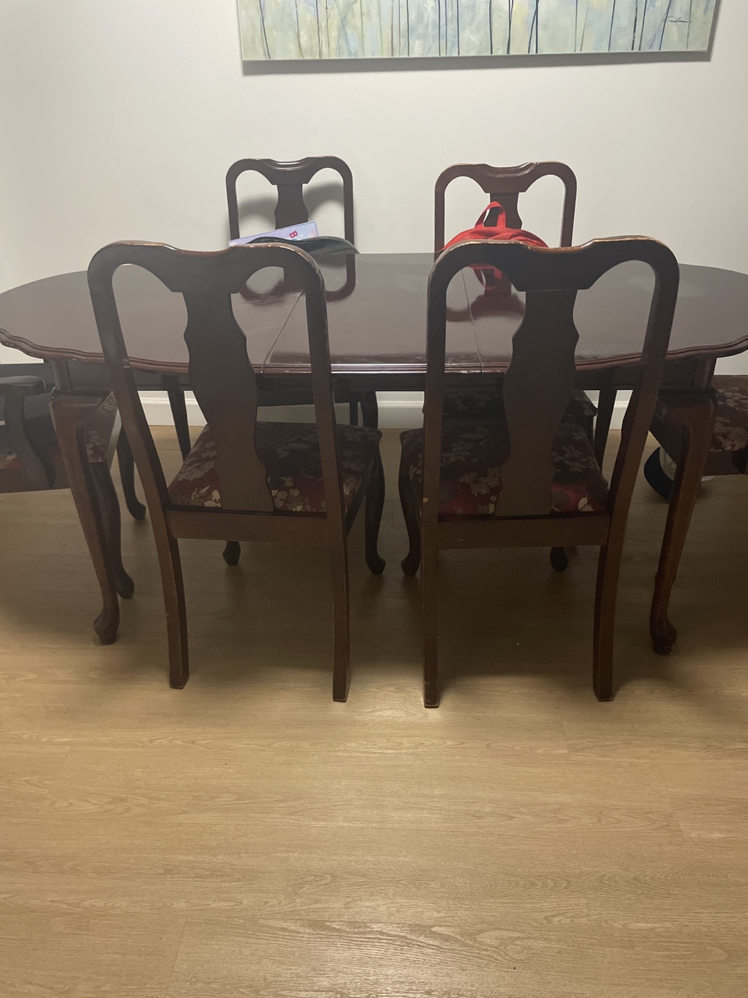 Wooden Dining Table with 6 Chairs - photo 3