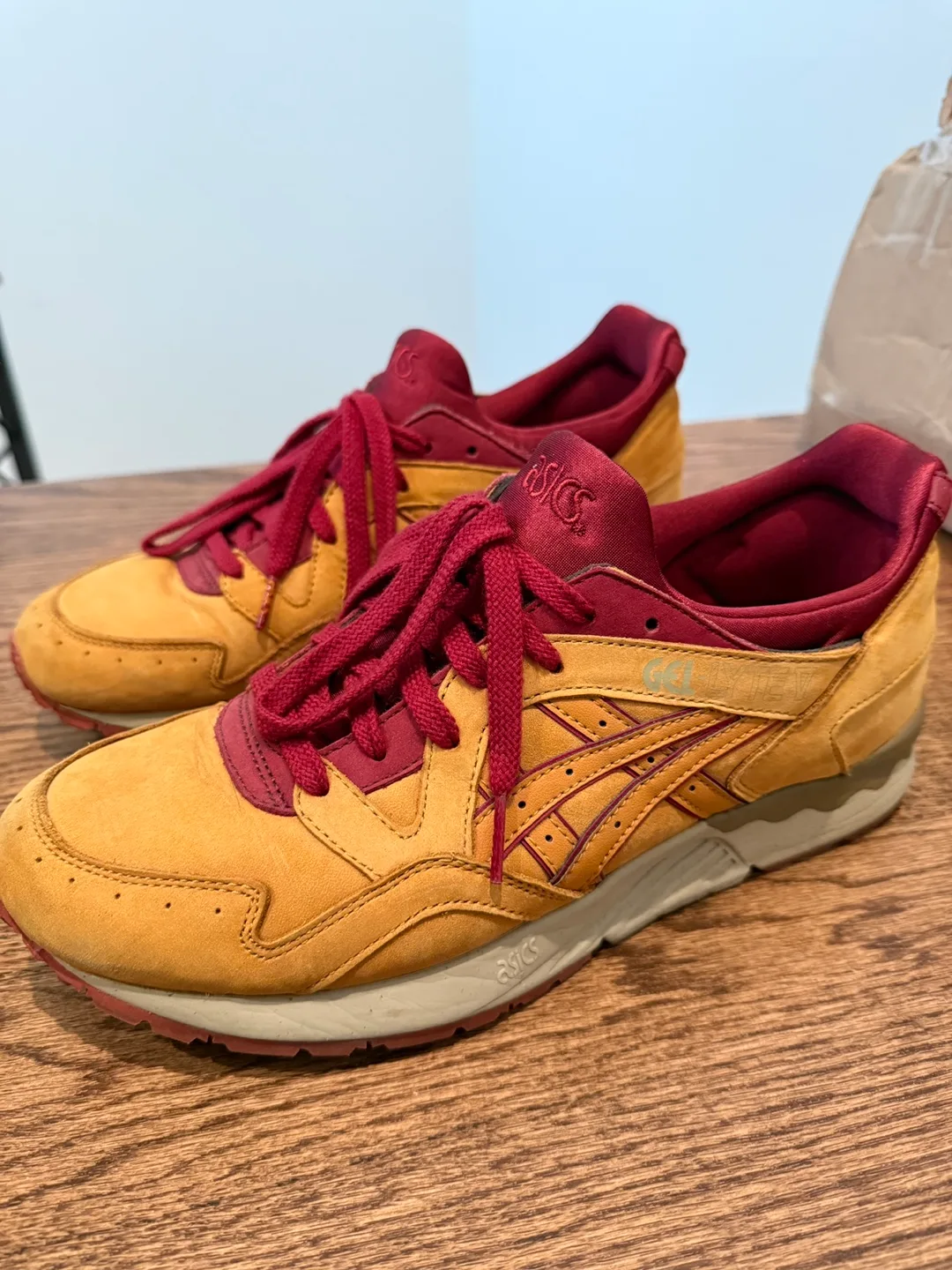 Asics Gel-Lyte V Burgundy/Tan, US 9.5 thumbnail