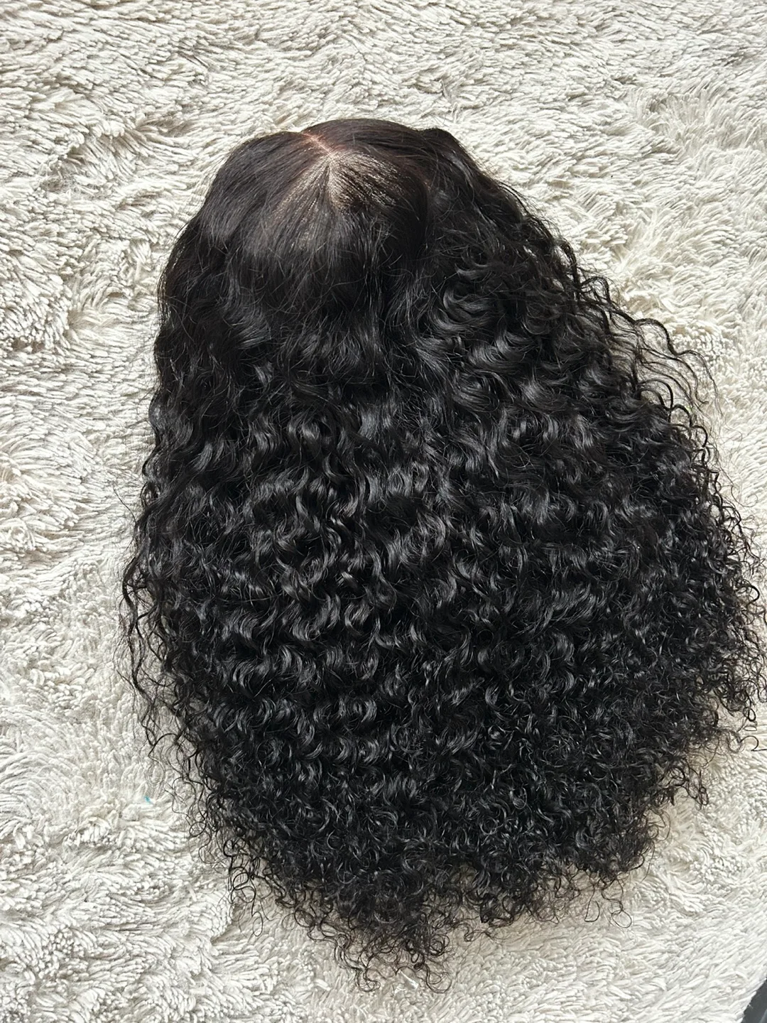 7*4 Glueless Curly Black Wig thumbnail