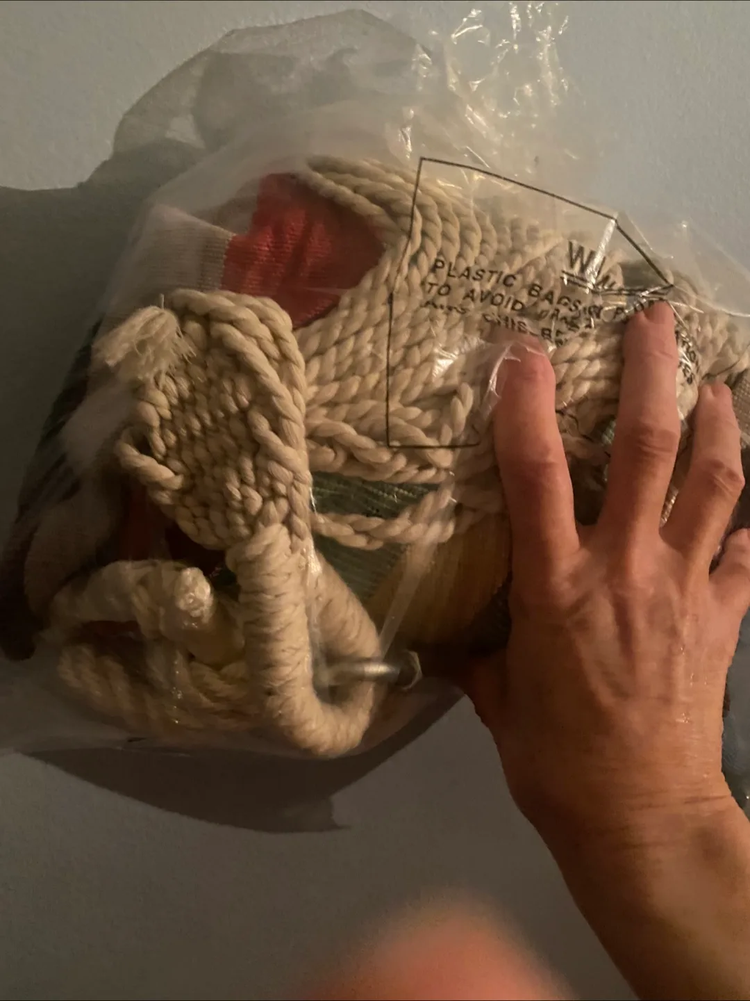 Brand new never hung heavy canvas, rainbow hammock image indicator(4)