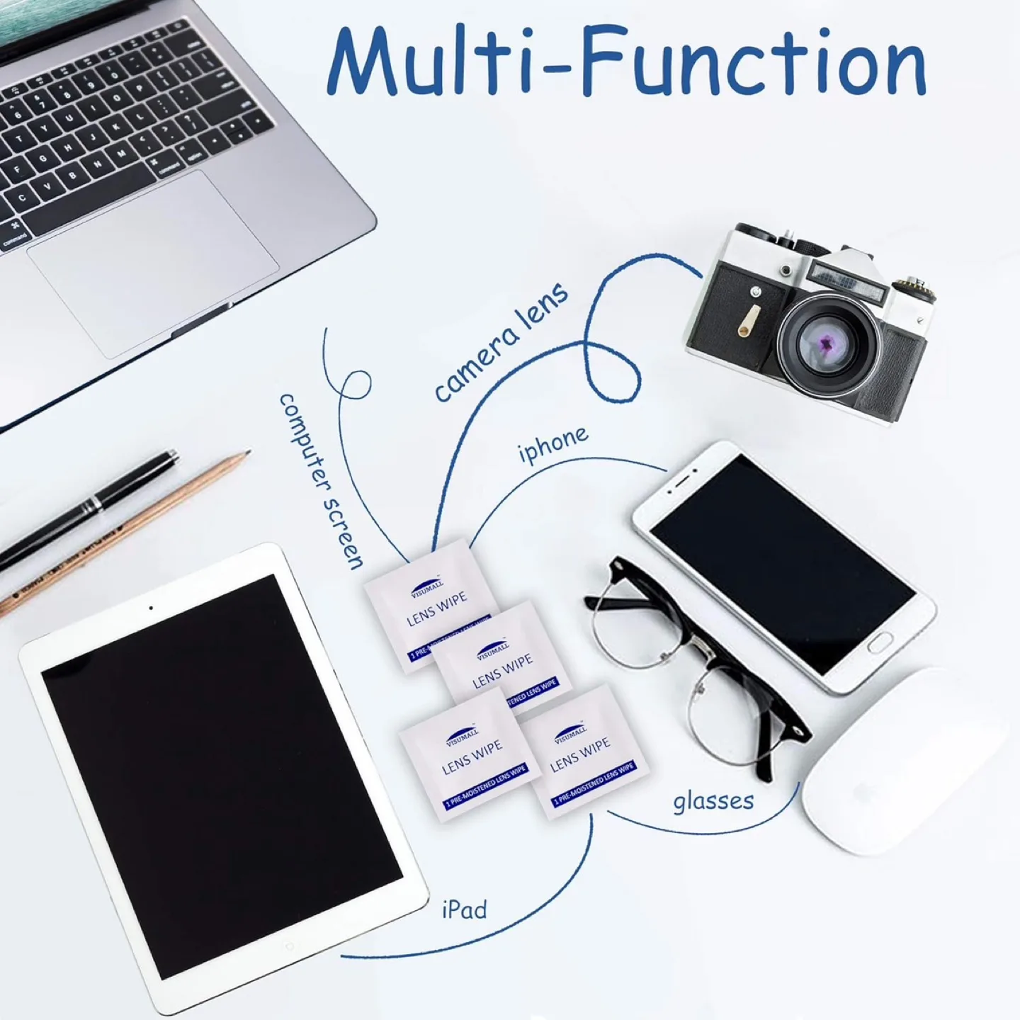 Visumall Lens Wipes, 200 Count image indicator(2)