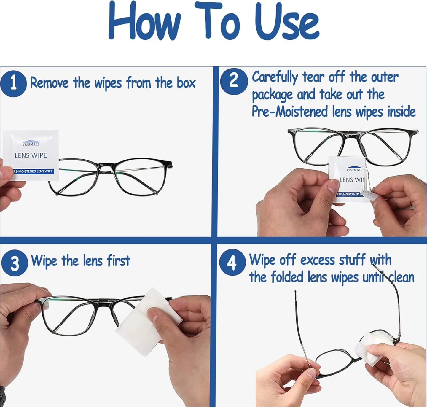 Visumall Lens Wipes, 200 Count image indicator(5)