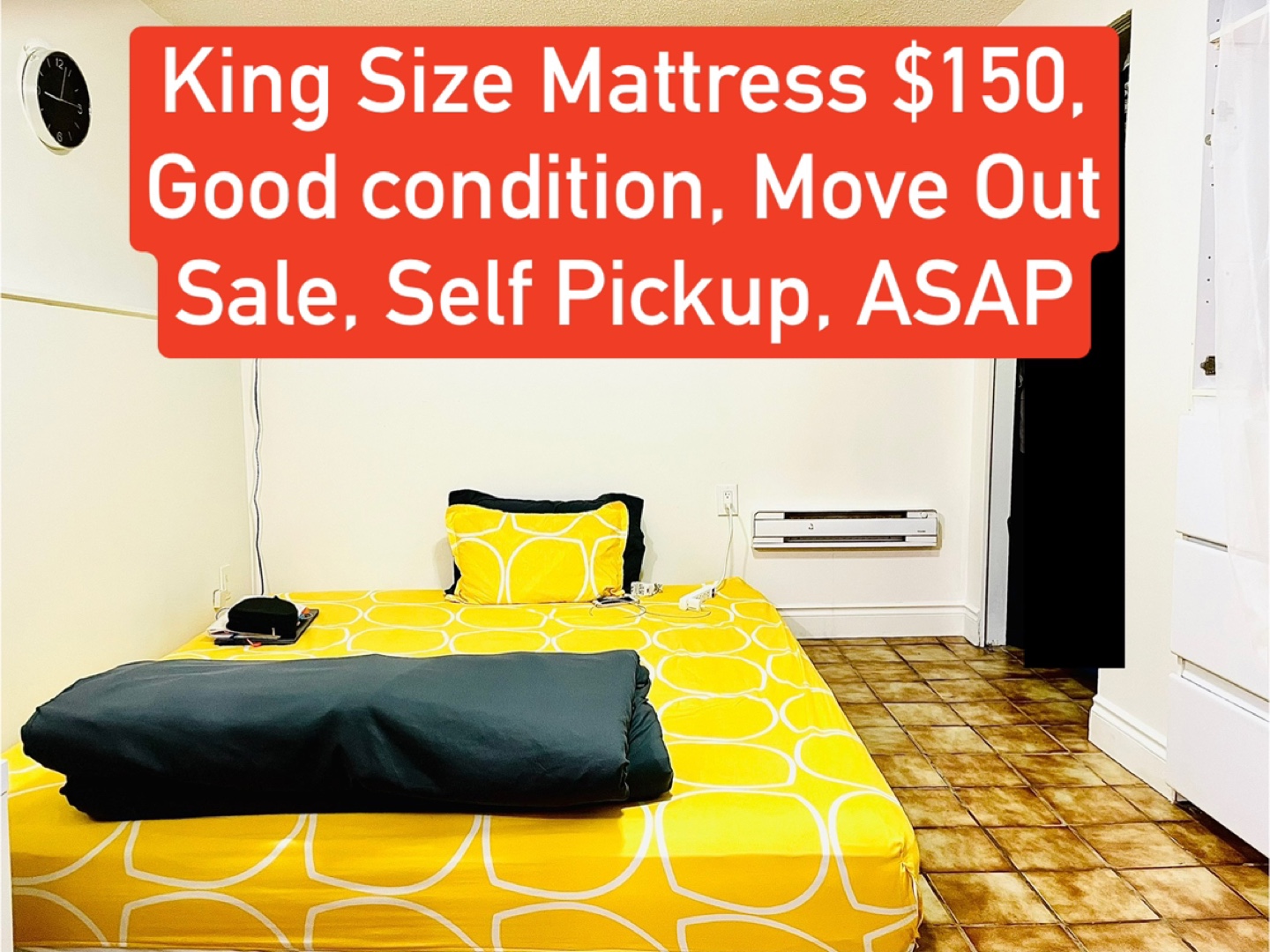King Size Mattress - $150