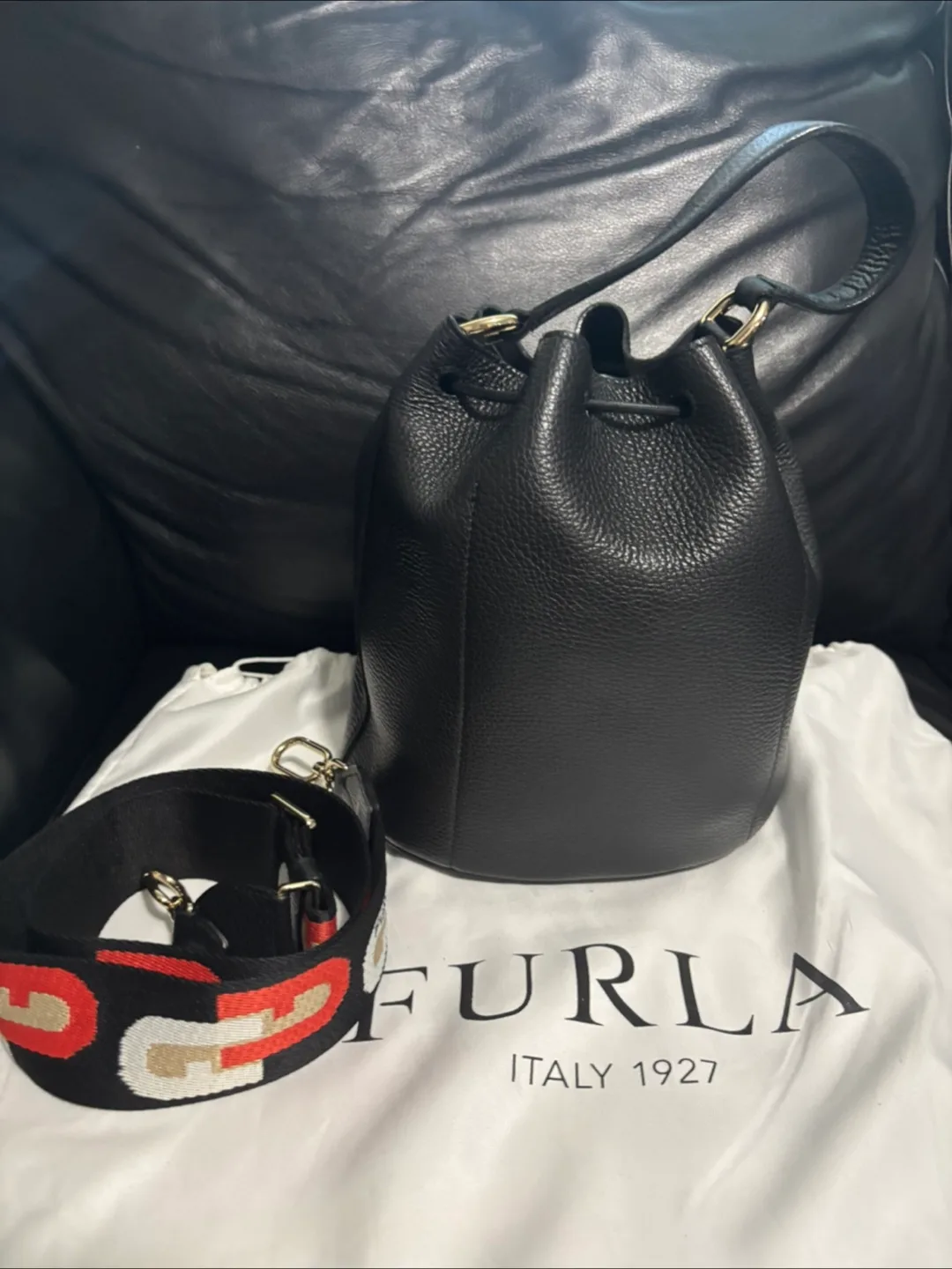 Furla Bucket Bag - Black Leather image indicator(3)