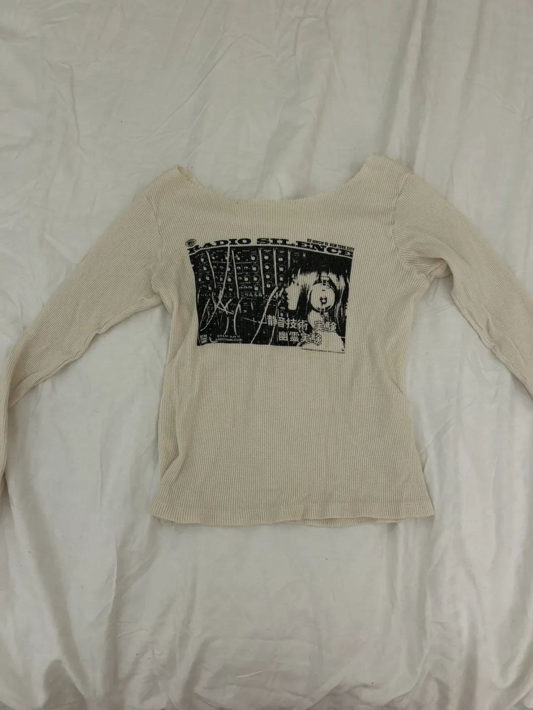 Radio Silence Long Sleeve Top brandy Melville thumbnail