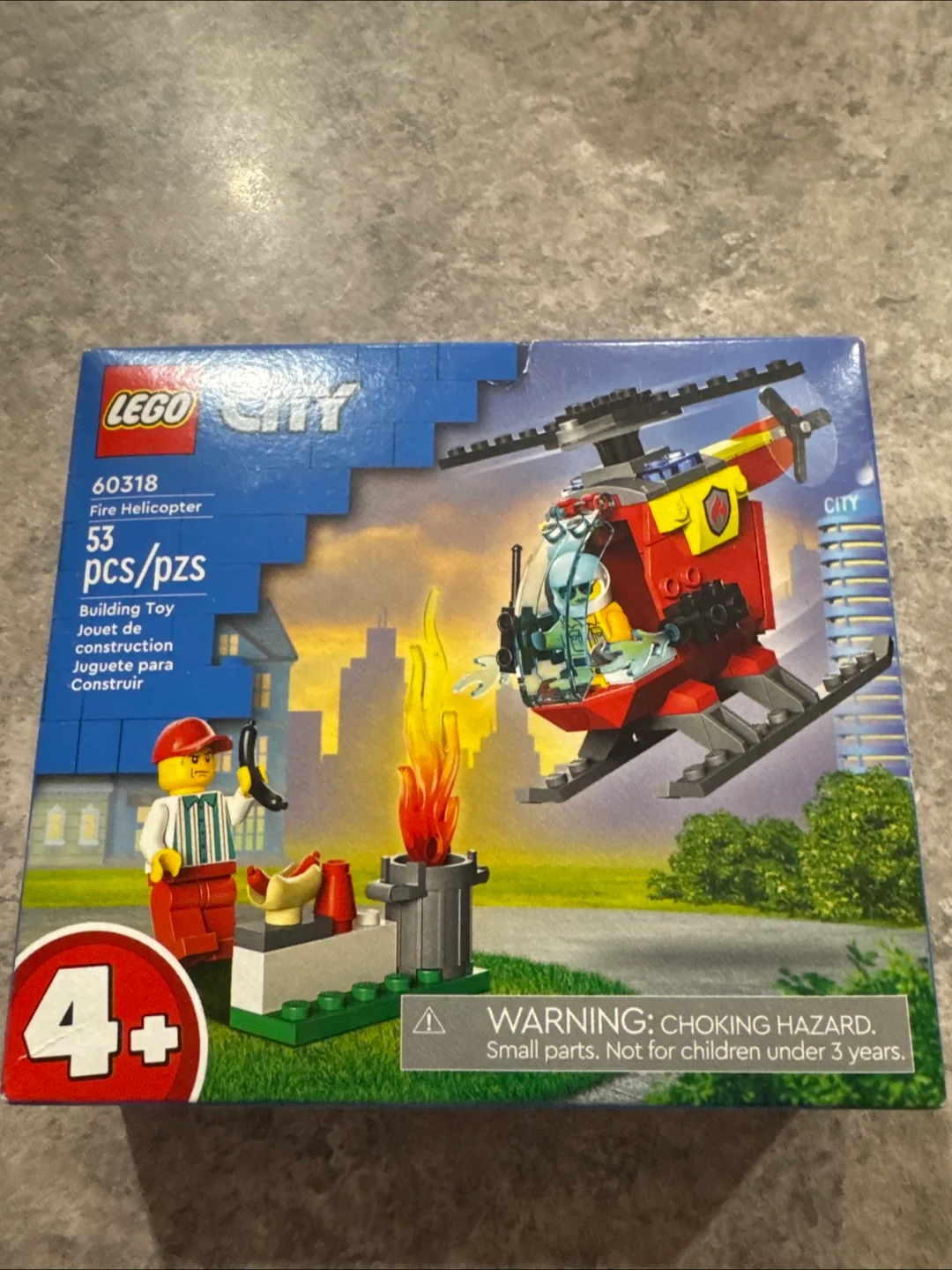 LEGO City 60318 Fire Helicopter (New) thumbnail