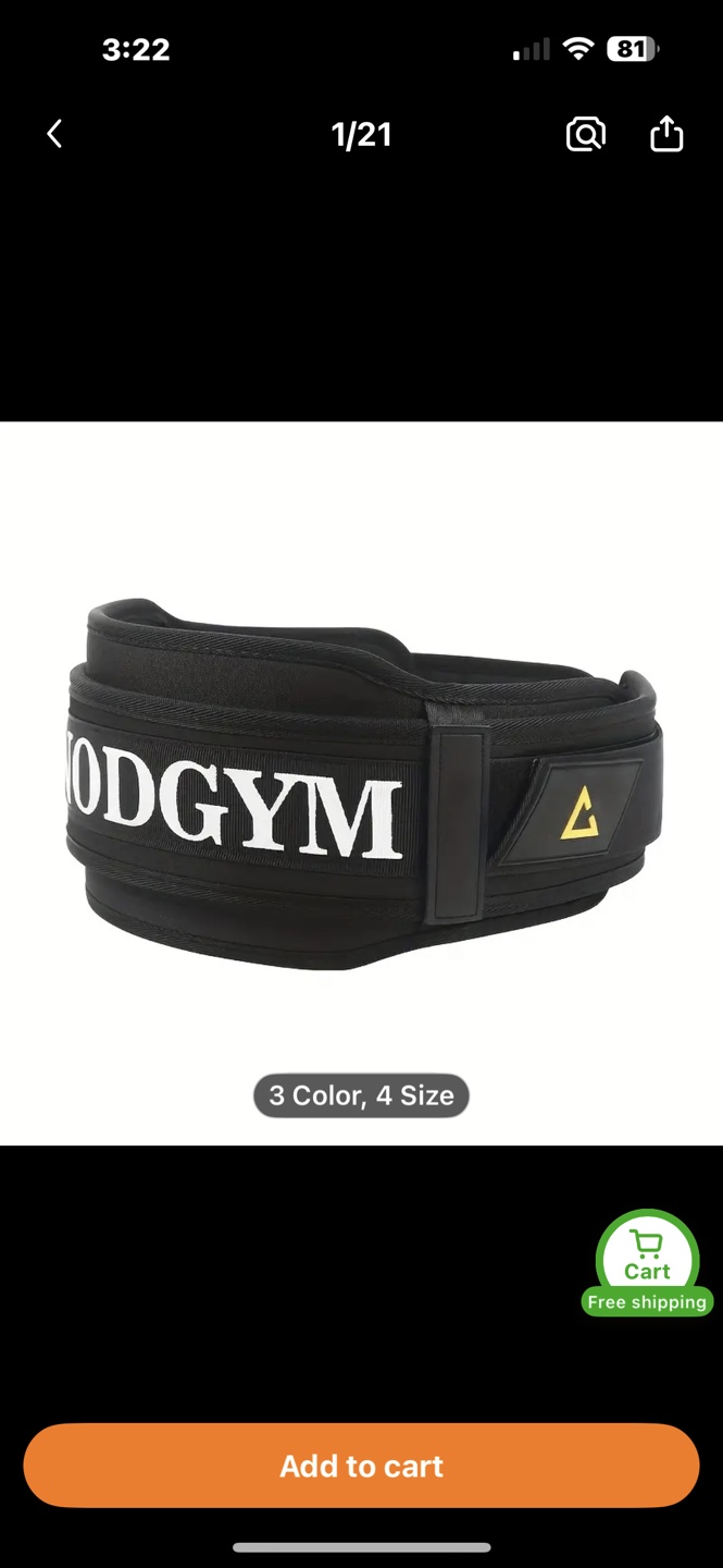 NODGYM Weightlifting Belt