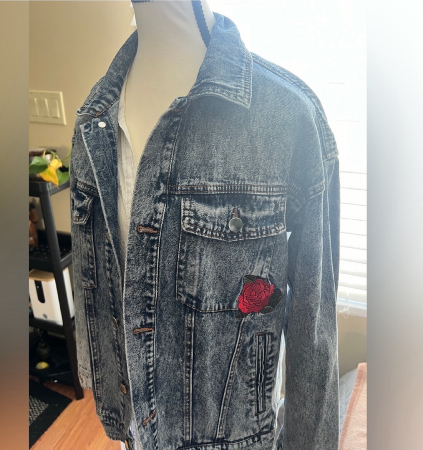 Acid Wash Denim Jacket - photo 3