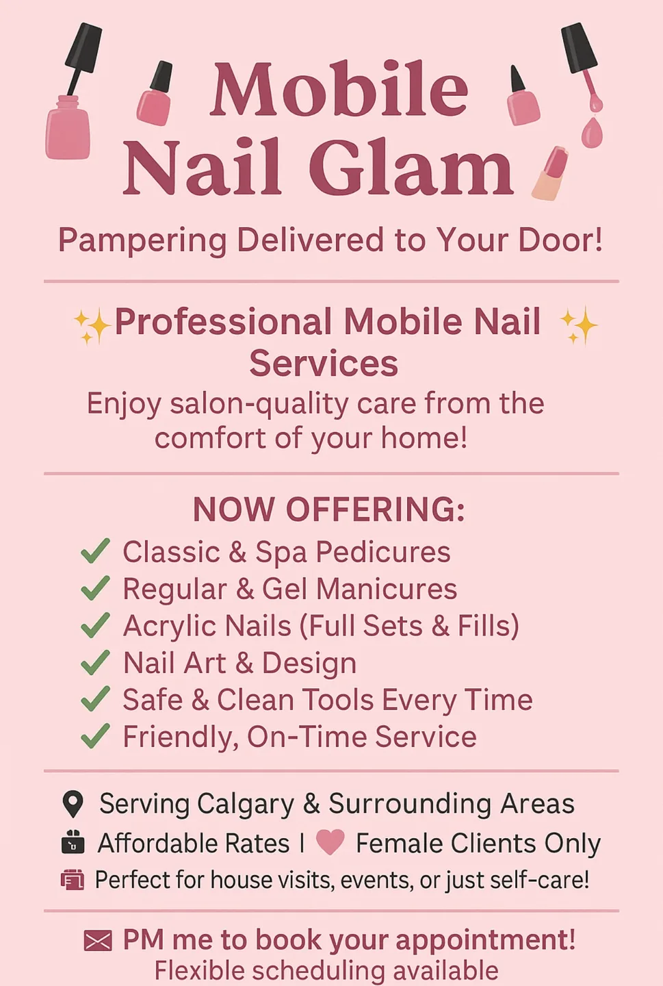 I’m offering mobile nail service thumbnail