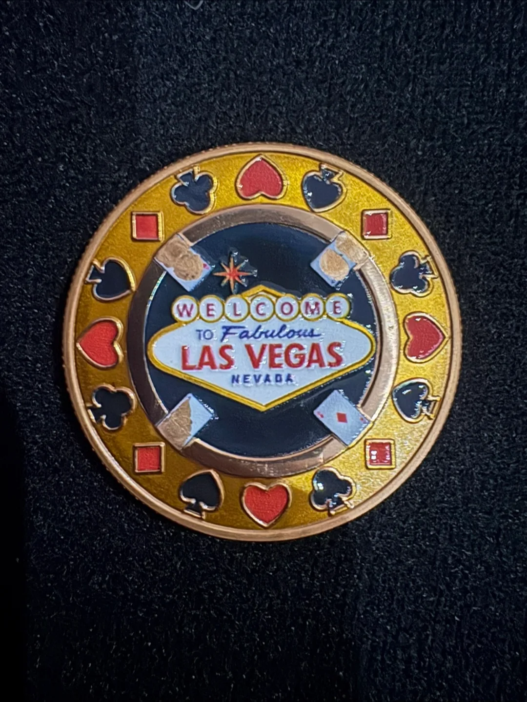 Las Vegas 'Welcome' Poker Chip image indicator(2)