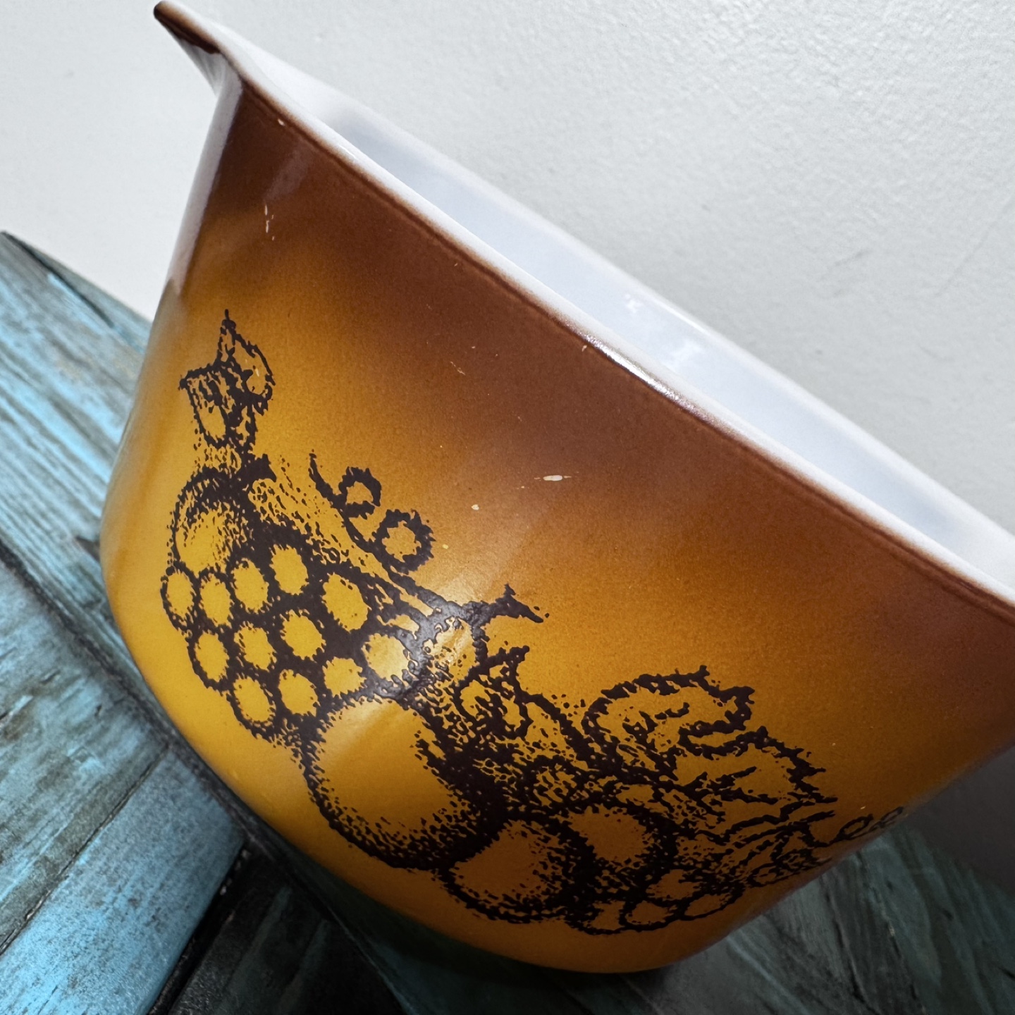 Pyrex old orchard brown lids - photo 4