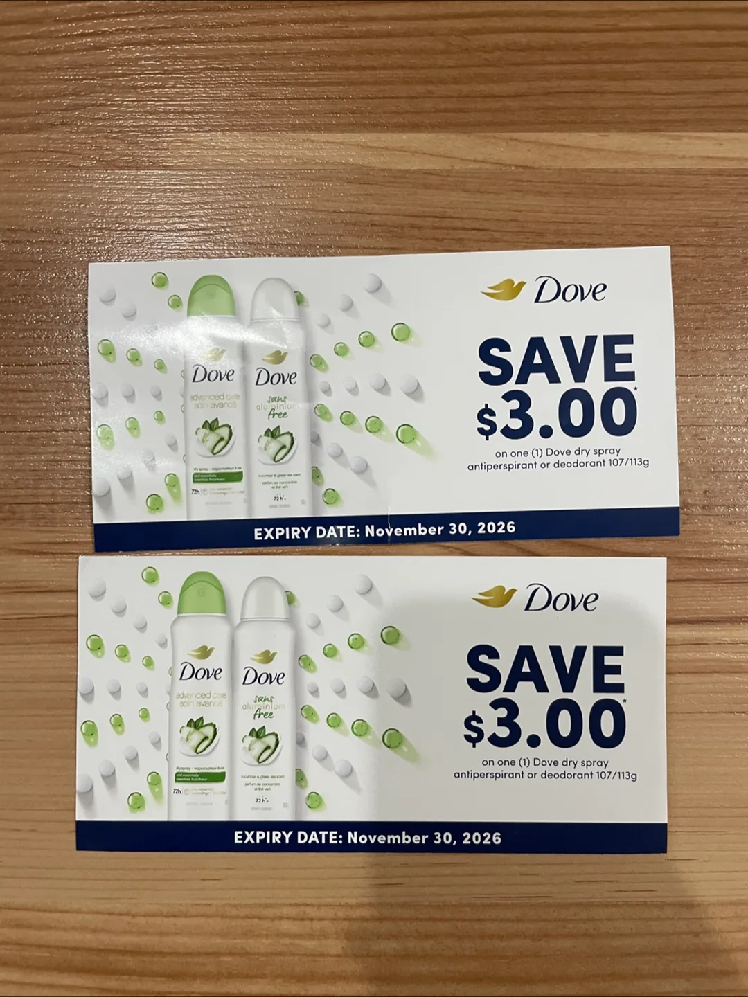 Dove deodorant coupon🇨🇦 thumbnail