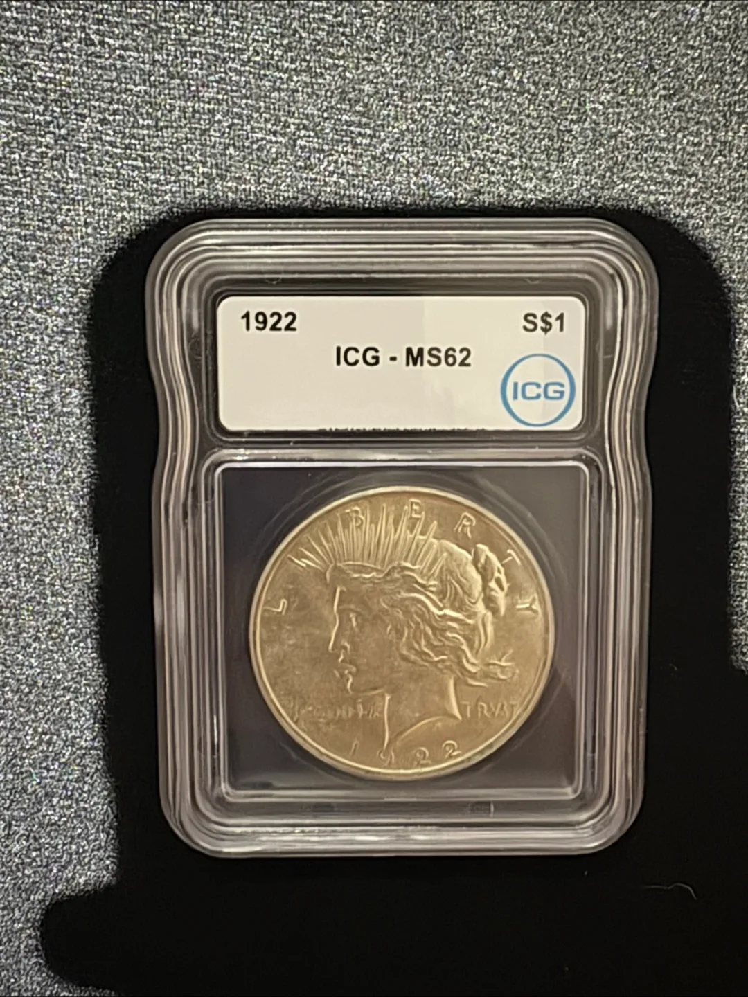 1922 ICG-MS62 Silver Dollar thumbnail