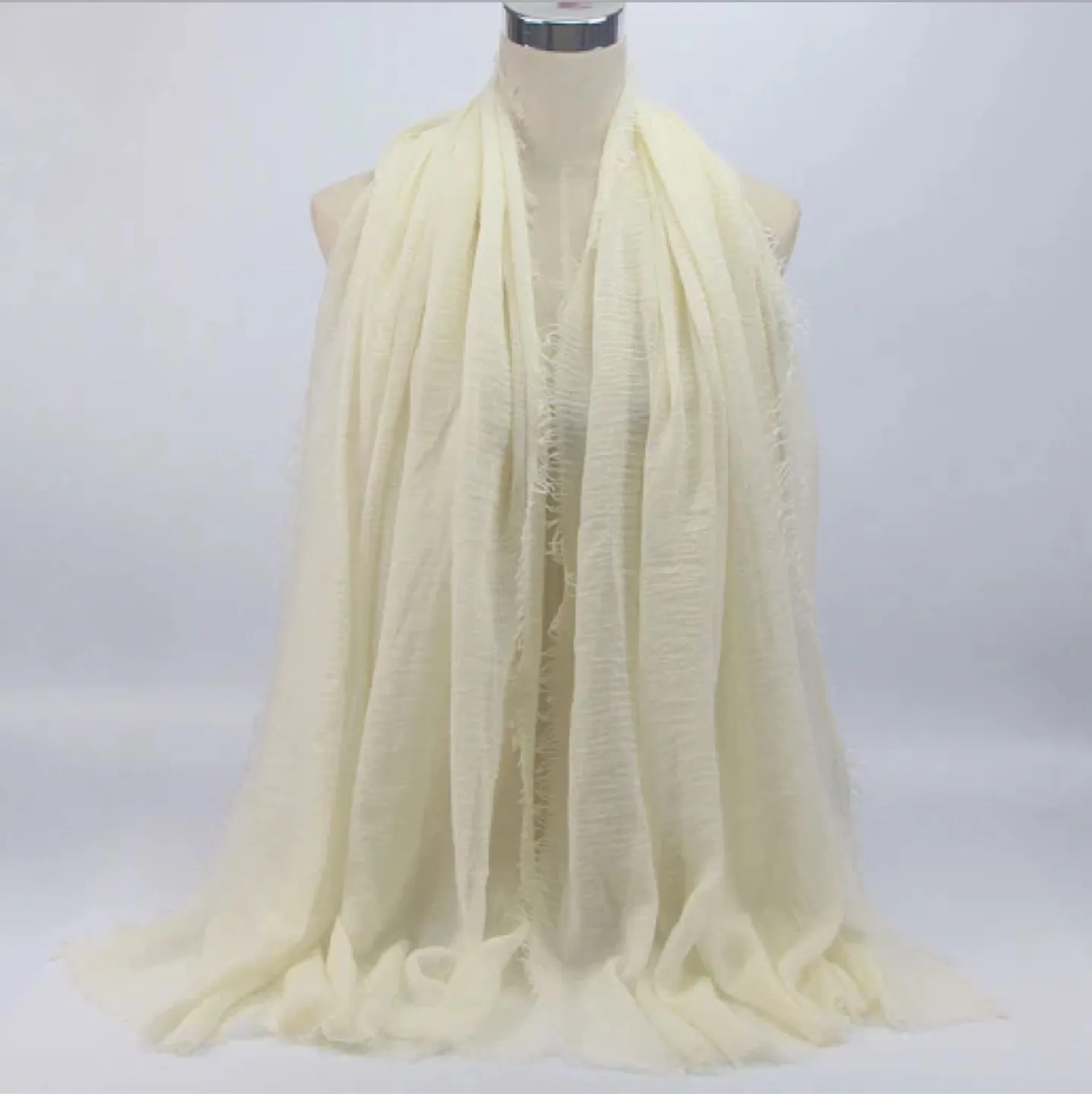 Off-White/Cream Hijab/Shawl/Scarf thumbnail