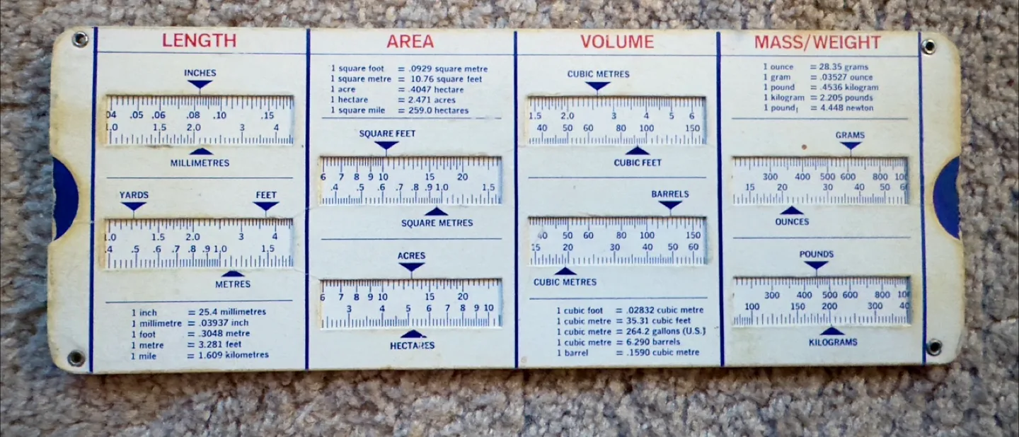 Vintage Mobil Oil Canada SI Conversion Slide image indicator(2)