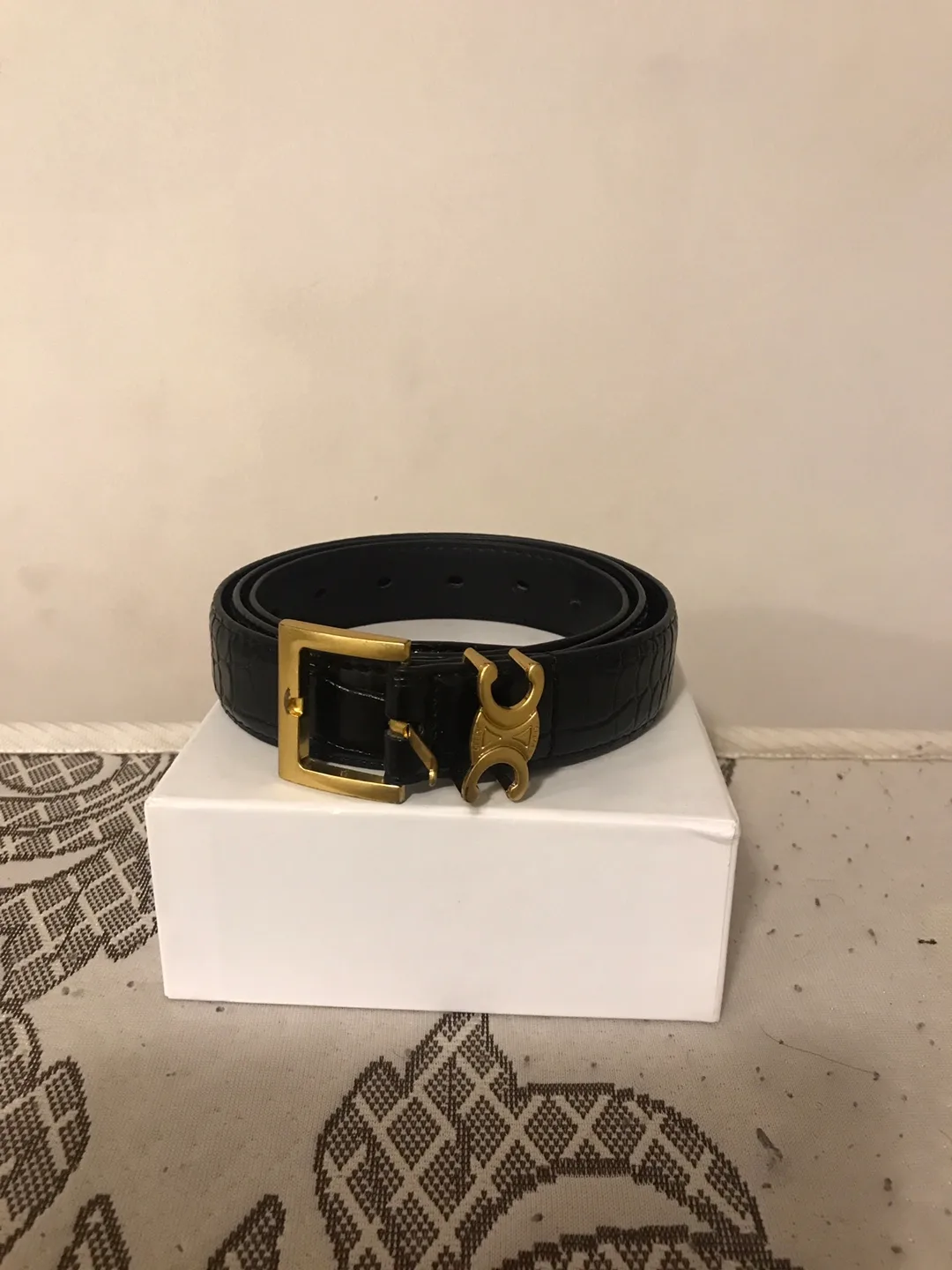 Celine Paris Black Belt with Box thumbnail