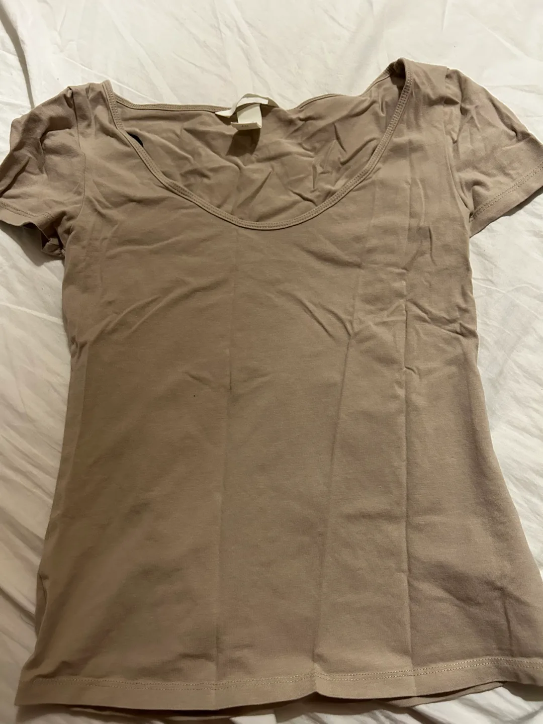 H&M Brown Fitted Shirt thumbnail