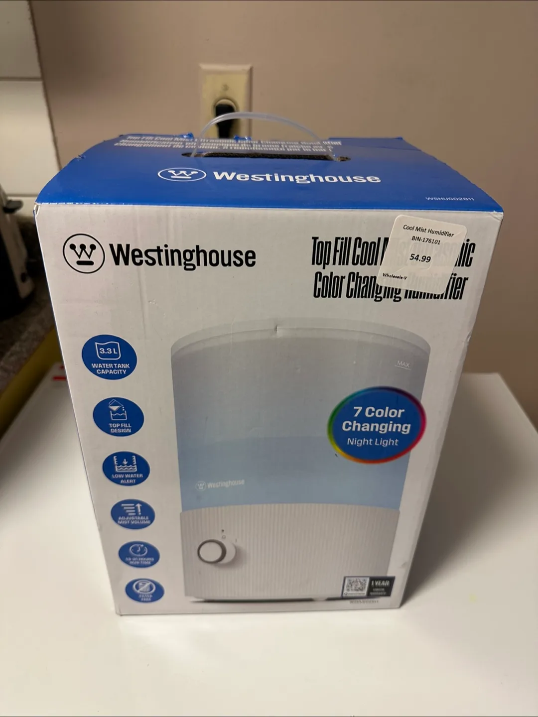 Westinghouse Cool Mist Humidifier - New in Box thumbnail