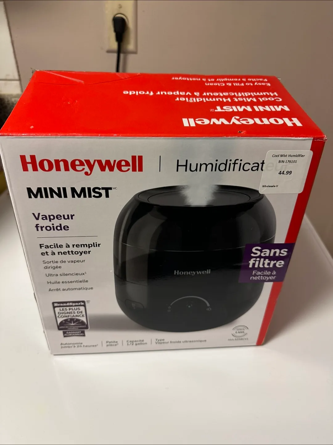 Honeywell Mini Mist Cool Mist Humidifier thumbnail