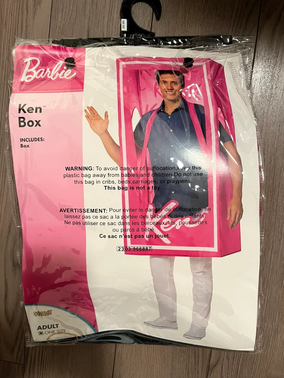 Barbie Ken Box Costume - Adult One Size thumbnail