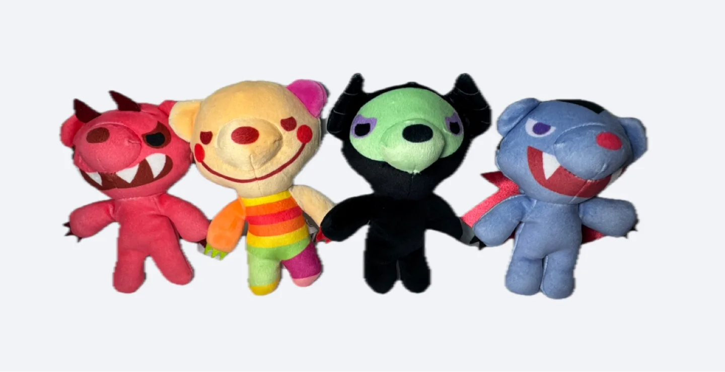 4 plushies from the Deddy Bears Halloween Edition thumbnail
