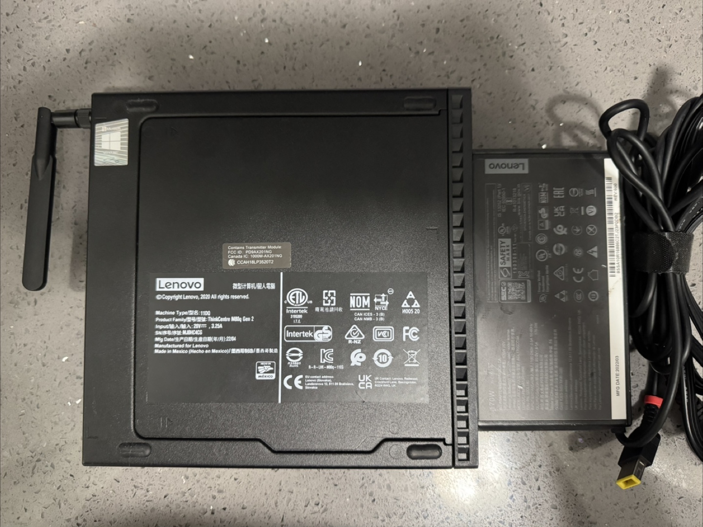 Lenovo ThinkCentre M80q 11DN Tiny Desktop PC - photo 3
