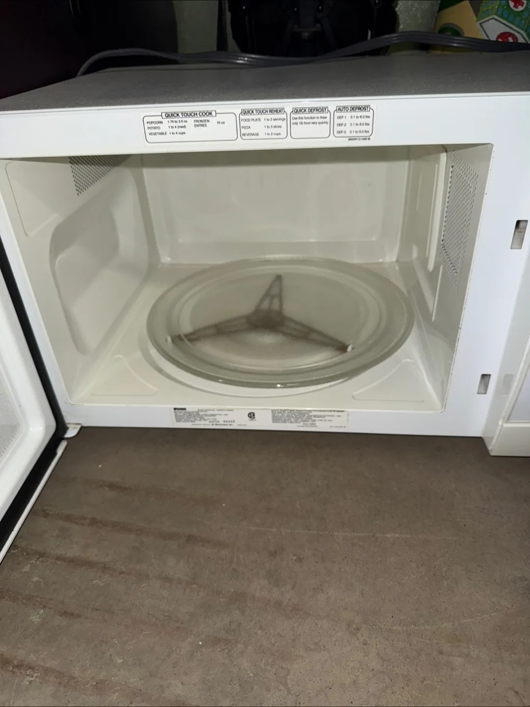 Kenmore Microwave image indicator(6)