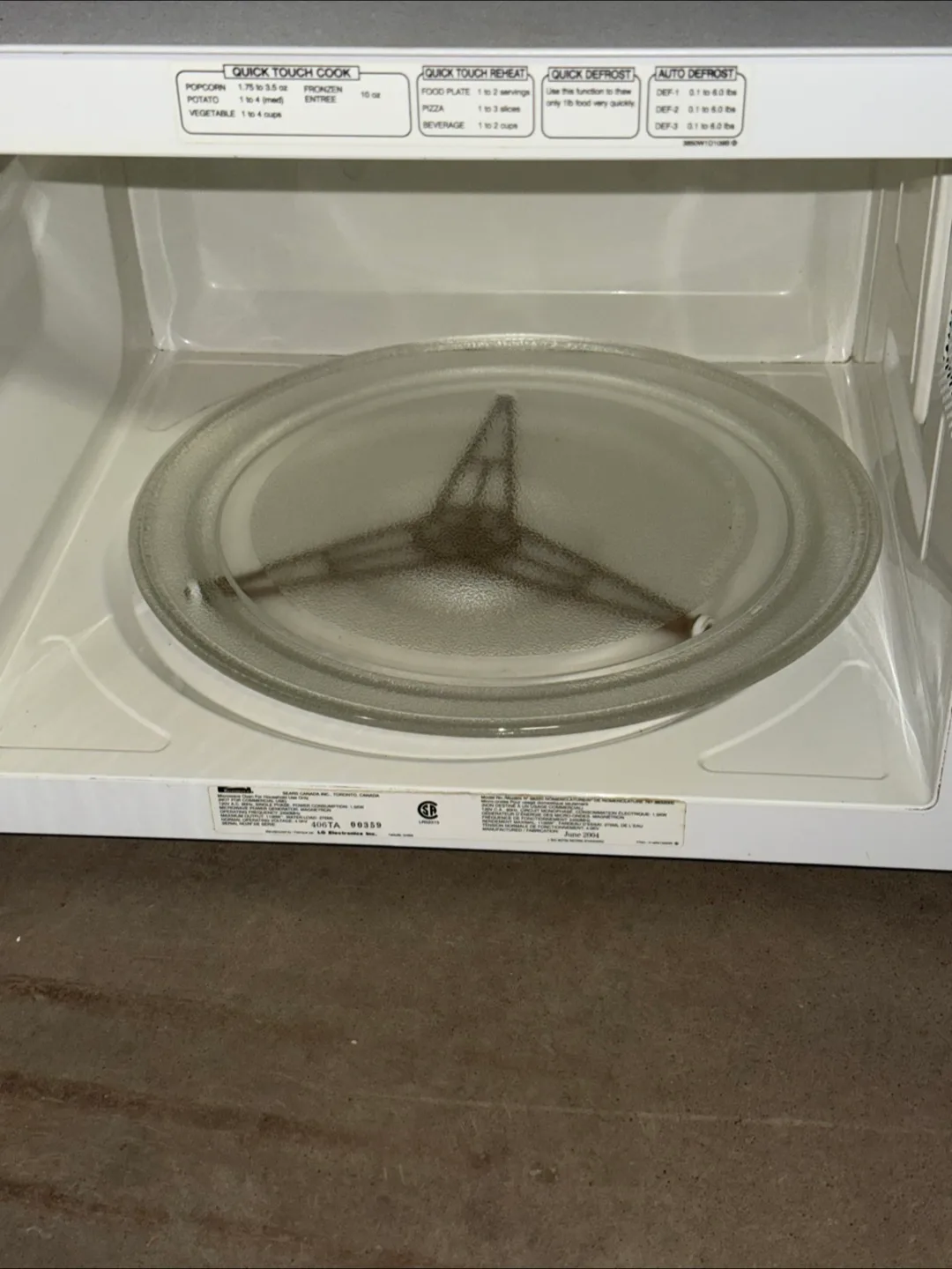 Kenmore Microwave image indicator(9)